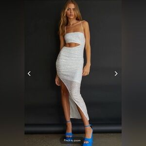 Selfie Leslie Sequin Asymmetrical Dress